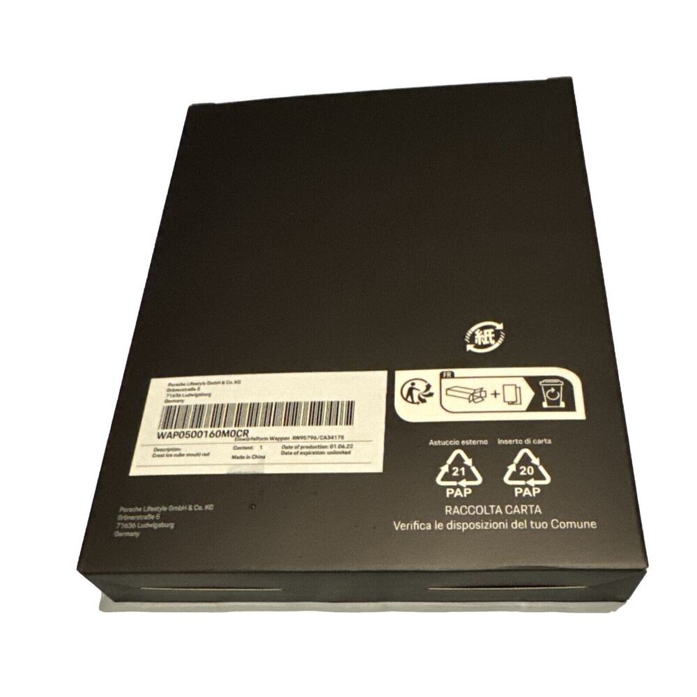 PORSCHE Gift Box Only ~ 8” x 6” x 1” OEM Empty Ice Cube Tray Box‎ P Car Holiday - Picture 3 of 7